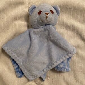 Step By Step Blue Bear Plush Baby Security Blanket Lovey